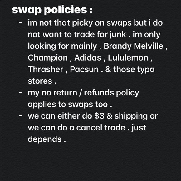 SWAP POLICIES / ISO TRADERS . - Picture 2 of 2